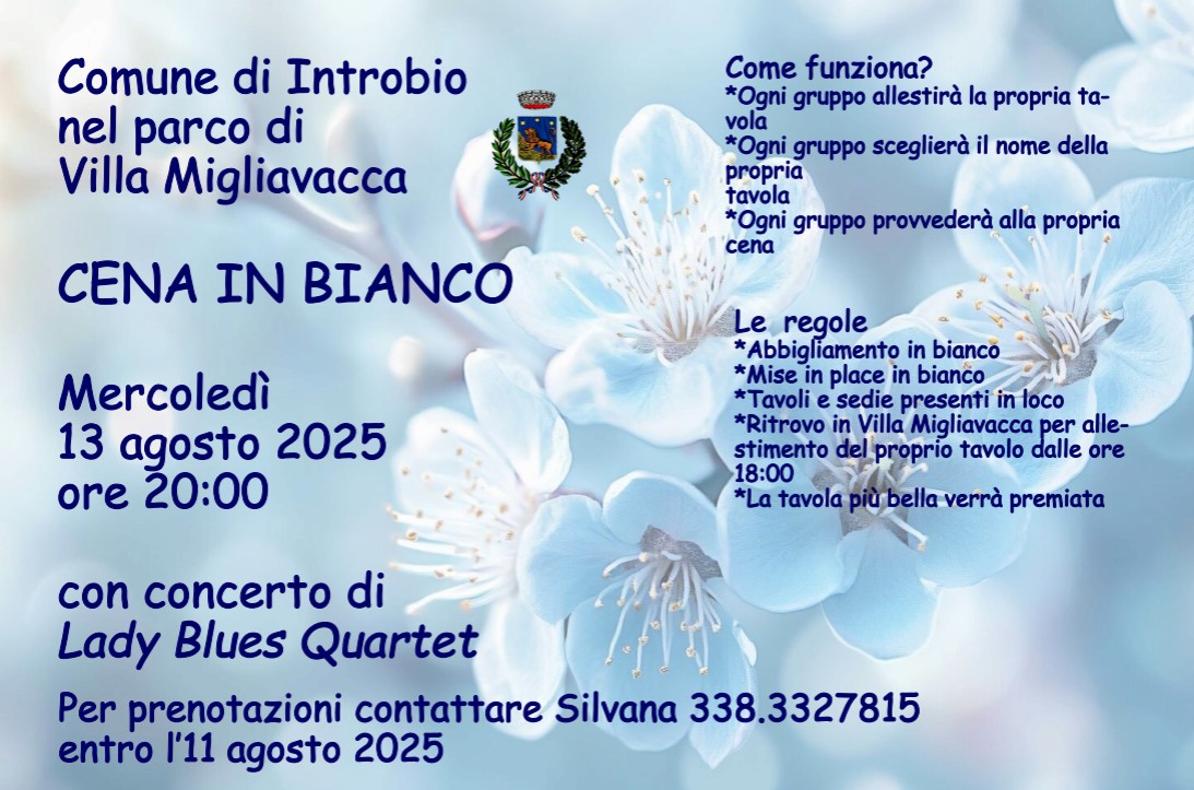 cena in bianco